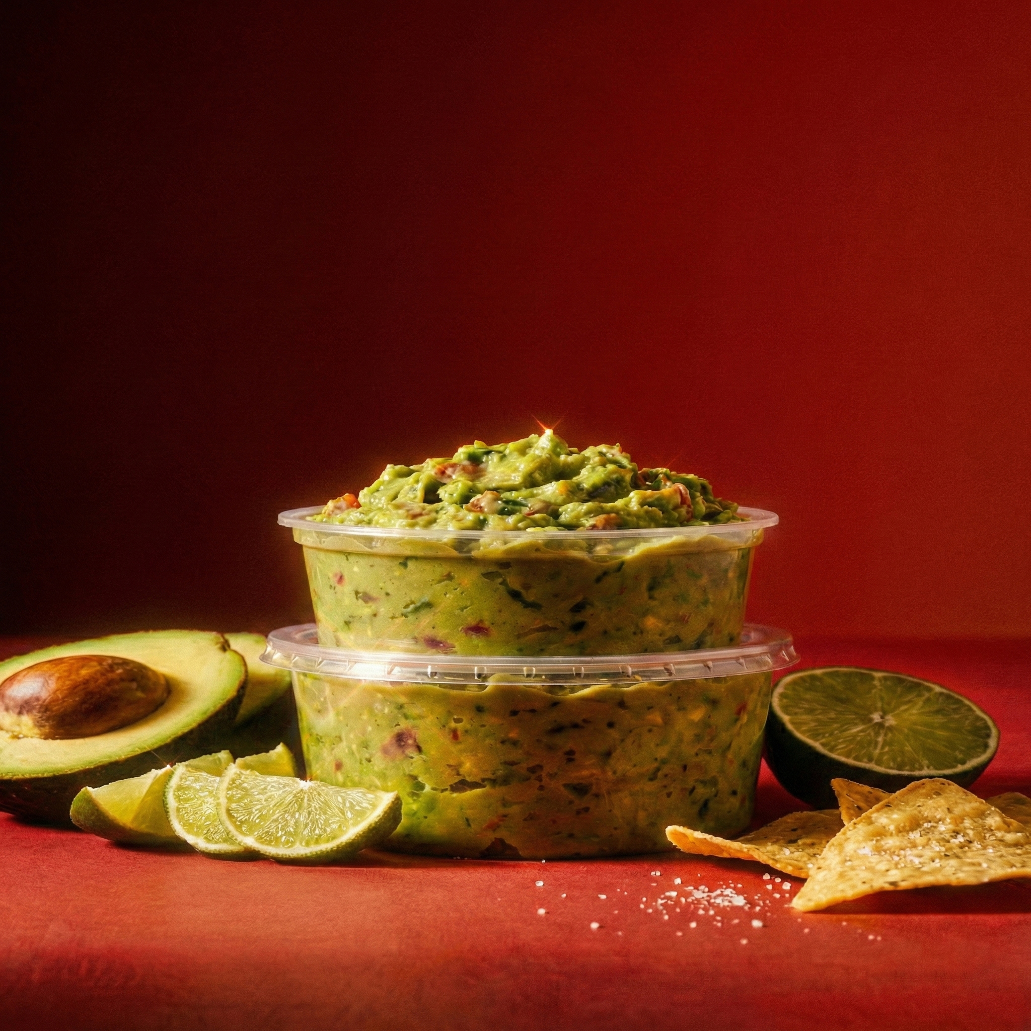 takeout container for to go cold dips sauces guacamole